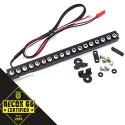 Barra nera in alluminio con 18 LED bianchi - GPEDYA-0507BK