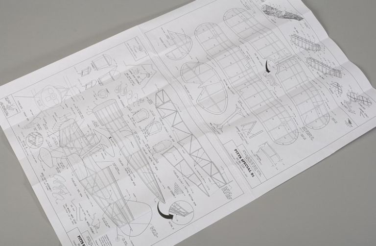 Dumas Pitts Special S1 457mm balsa kit ad elastico - PEL4SK0229 - immagine 7