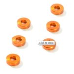 RASAMENTI 3x7x2,0mm ORANGE  X1 10pz IN ALLUMINIO - HUD303138-O