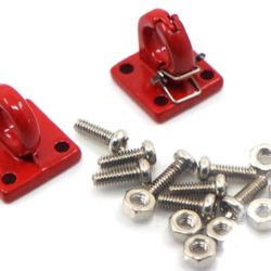 Ganci di traino rossi 2pz con quattro bulloni per carichi pesanti - GPEDYA-0462RD