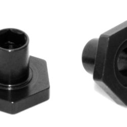 X4 mozzi ruota neri leggeri 2pz - HUD305358