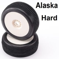 Gomme + cerchi Alaska Dure 2pz buggy 1/8 incollate - HTR001-0443