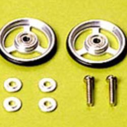 ROTELLE ALLUMINIO 17mm MINI4WD CON CUSCINETTI - TAM15161