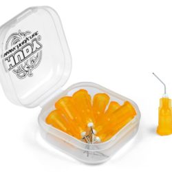 Beccucci di precisione 0,3mm per colla ciano ago curvo 10pz - HUD106911