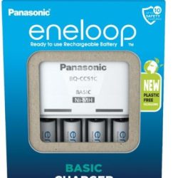 Caricabatterie Eneloop con 4 mini stilo AAA - SAN148214