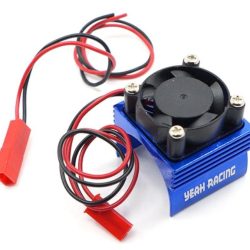 DISSIPATORE BLU PER MOTORI 380 CON VENTOLA PER AUTO 1/16 1/18 - GPEDYA-0461BU