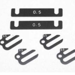 SPAZIATORI DA 0,5mm BRACCI YD2 IN ALLUMINIO ANCHE PER BD7 - PIC-B7-SS05
