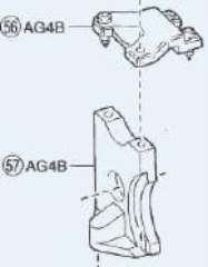 SUPPORTI CORONA CENTRALE ALPHA 2pz IN PLASTICA - KYO-AG04B