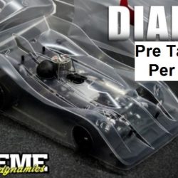 CARROZZERIA DIABLO        XRAY 1/8 PISTA TAGLIATA DA 0,75mm - MTXB0408-07CX