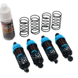 Set 4 ammortizzatori blu 50/52mm Qutus a regolazione rapida per 1/10 - GPEDDBB-2050B