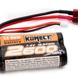 GT16e Konect Batteria Li-Ion 7,4v 2600mAh 15C Deans - IMO-LI0742600
