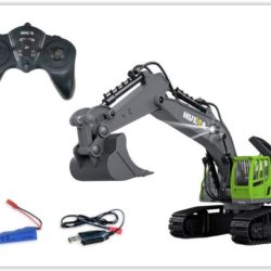 Escavatore verde radiocomandato 1/18 - RADCH1558