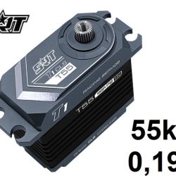 Servo T55 Corless 55kg 0,19sec @8,4v full metal ideale per buggy 1/8 - RBT-T55