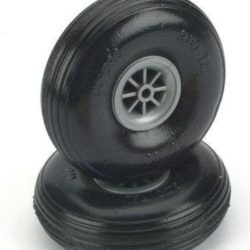 Ruote leggere in gomma 45mm 2pz Dubro - PCH10005