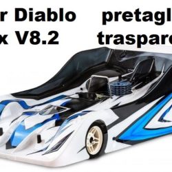 Carrozzeria Super Diablo per Velox 1/8 pista pretagliata Xtreme - MTXB0414-07VX