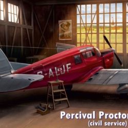 Dora Wings Percival Proctor Mk. III  1/48 Civil service - HERDW48016