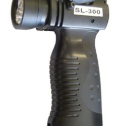 TORCIA TATTICA LED 300 LUMEN CON GRIP E LASER IN ABS - JOLSL300