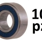 CUSCINETTI 8x16x5 INFERNO 10pz SCHERMATURA IN TEFLON NERA - COBBMYB6022BS