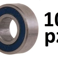 CUSCINETTI 8x16x5 INFERNO 10pz SCHERMATURA IN TEFLON NERA - COBBMYB6022BS