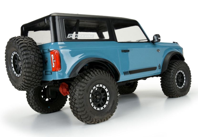 Carrozzeria Ford Bronco 2021 290mm 1/10 per scaler trasparente - PRO3569-00 - immagine 6