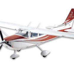 Cessna 182 rosso 1500mm 1/7 PNP con servi motore e regolatore - BEEFMS148-RD