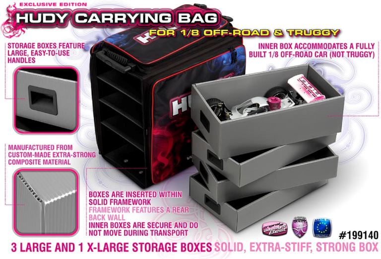 Borsone Hudy per buggy o truggy 1/8 trolley - HUD199140 - immagine 4