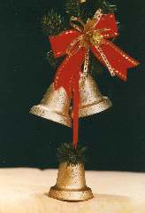 ADDOBBO 3 CAMPANE ORO CON FIOCCO ROSSO - YMO403643400