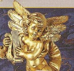 MUSICANTI MUSICANTI 17cm   1pz RIVESTITI FOGLIA ORO - FON565-8ORO