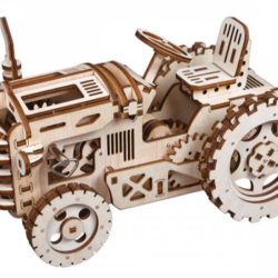 Trattore kit di costruzione in legno con parti in movimento - PCHC2002