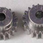 Pignoni 16T e 17T foro 3,17mm modulo 0.6 1/10 - TAM50354