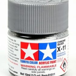 Colore acrilico X-11 Chrome Silver 6pz da 10ml lucido - TAM81511