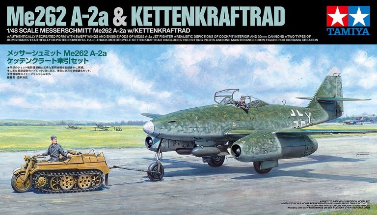Me262 + Kettenkraftrad 1/48 in edizione limitata - TAM25215