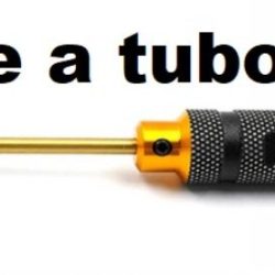 Chiave a tubo da 4,0mm in alluminio nero/oro per dadi M2 autobloccanti - GPEDYT-0219
