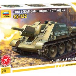SU-122 Soviet Tank Destroyer 1/72 montaggio ad incastro senza colla - ITAZS5043