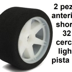 Gomme Shore 32 Light Anteriori pista 1/8 cerchi bianchi - HTR1000