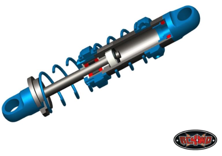 Ammortizzatori King Off-Road Scale 70mm con doppia molla per scaler 1/10 - RC4ZD0037 - immagine 3