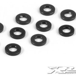 RONDELLE NERE 3x6x1mm   T4 NT1 10pz IN ALLUMINIO - HUD303122-K