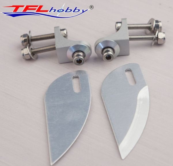 ALETTE NAVALI IN ALLUMINIO 2pz 21x55mm - TFL517B11 - immagine 3