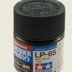LP-65 Rubber Black nero gomma 6pz bottiglietta colore a smalto - TAM82165