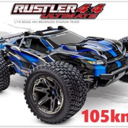 Traxxas Rustler blu 4x4 Ultimate Brushless 1/10 Stadium Truck - TXX67097-4BLU