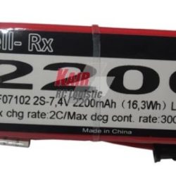 LiPo RX 2200mAh 7,4v 30C 16,6x35x101mm 119gr - SUPSAF07102
