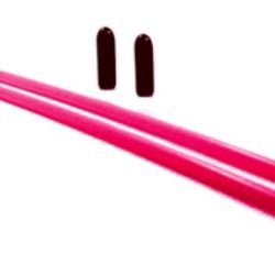 TUBETTI PORTA ANTENNA   FUCSIA 2pz CON CAPPUCCIO - GPED115016PK