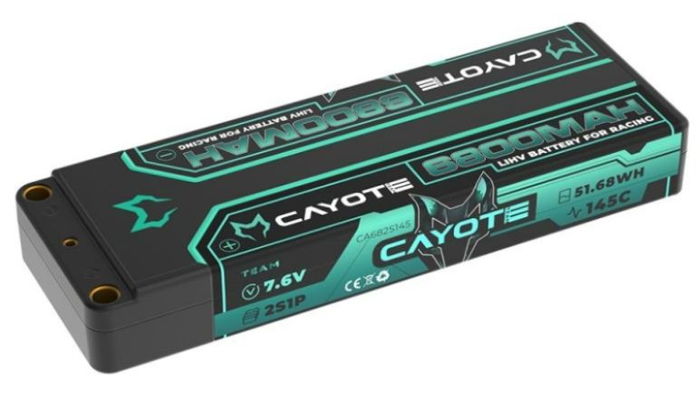 LiPo Cayote 7,6v 6800mAh 145C 255gr - SCOCA682S145