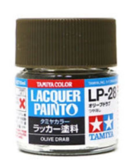 LP-28 OLIVE DRAB 6pz bottiglietta colore a smalto - TAM82128