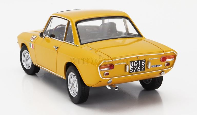 Lancia Fulvia 1600 HF Lusso 1/18 giallo camel 1971 ed. limitata a 1000pz - SOLNOR187981 - immagine 5