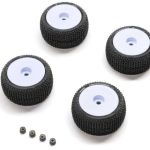 Micro-T Cerchi bianchi e gomme Blockade incollati 4pz - HORPRO-2633