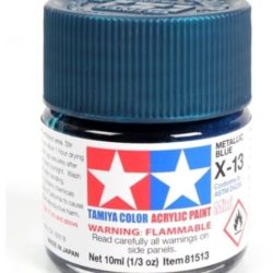 Colore acrilico X-13 Metallic Blue 1pz da 10ml lucido - TAM81513-1PZ