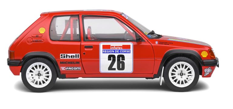 Peugeout 205 Rallye n26 Rally tour 1/18 - SOL1801709 - immagine 5
