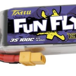 LiPo Tattu 11,1v 1300mAh 100C 3S1P XT60 Funfly Series - GENT100C13003