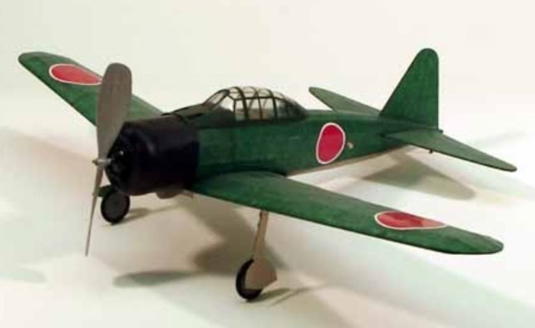 Dumas A6M3 Zero ad elastico balsa kit 445mm - PEL4SK0212